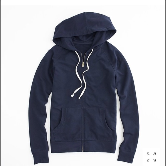 J. Crew Jackets & Blazers - J. Crew Navy Zip Up Hoodie Jacket